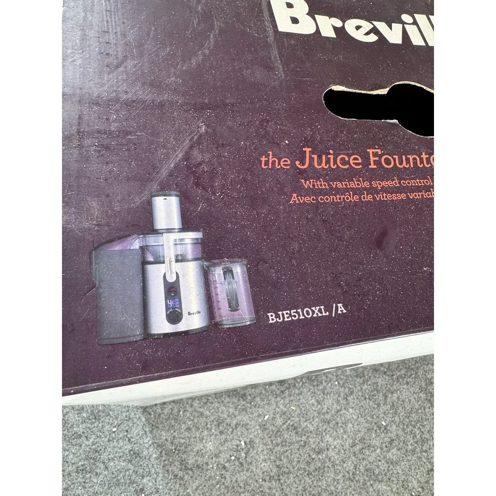 Breville BJE510XL Juice Fountain Multi-Speed 900W Centrifugal Juicer Complete